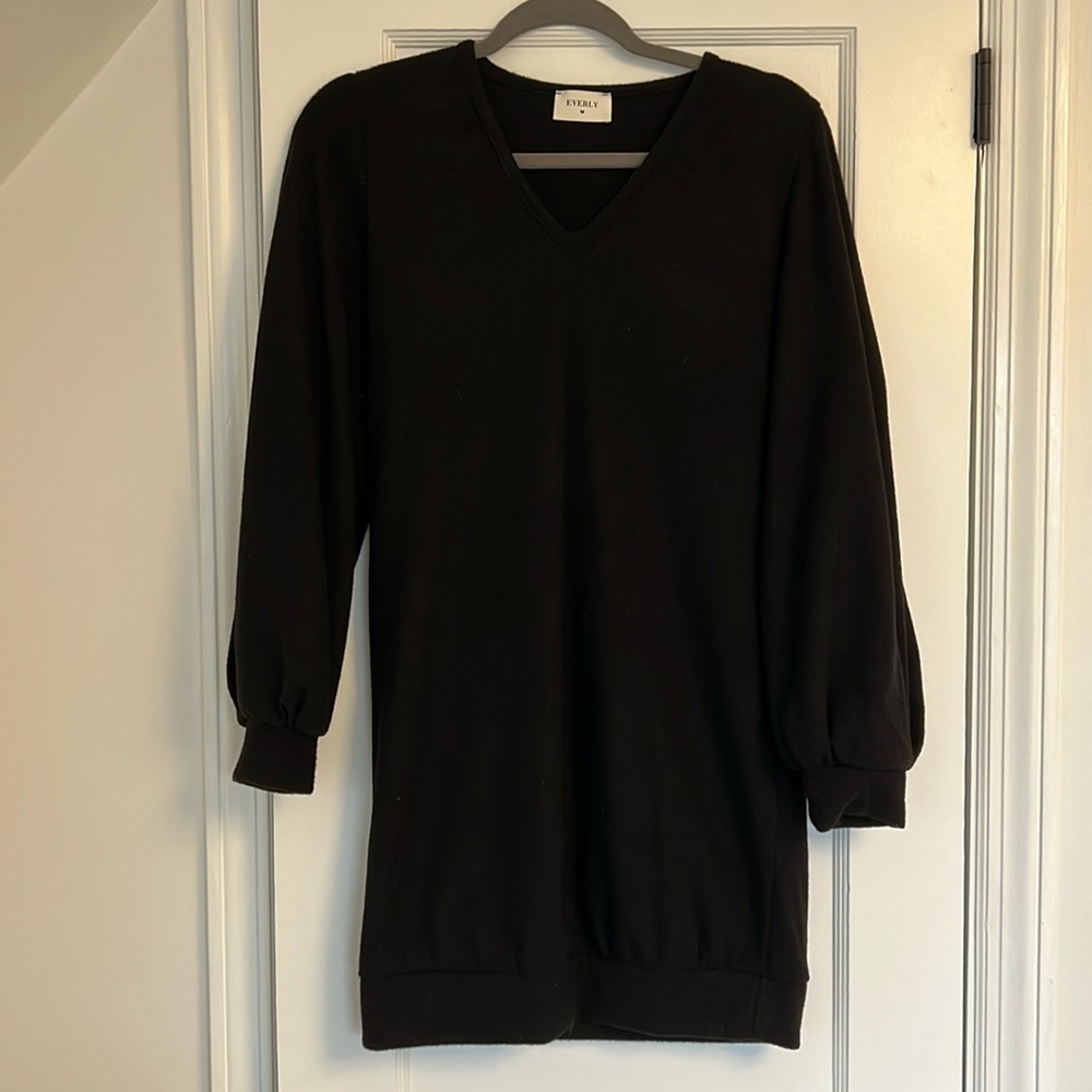 Everly Balloon Sleeve Sweater Dress, Size Small